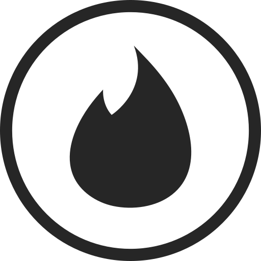 Circle, friendship, high quality, media, social, social media, tinder icon